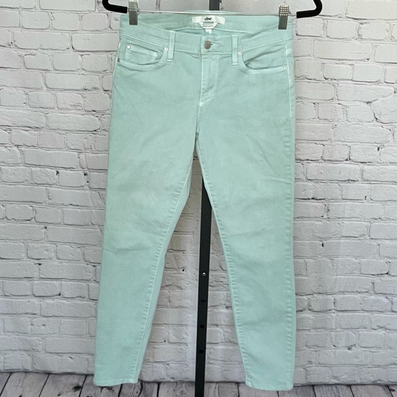 Else Ankle Skinny Jean Light Mint Green - Picture 1 of 4